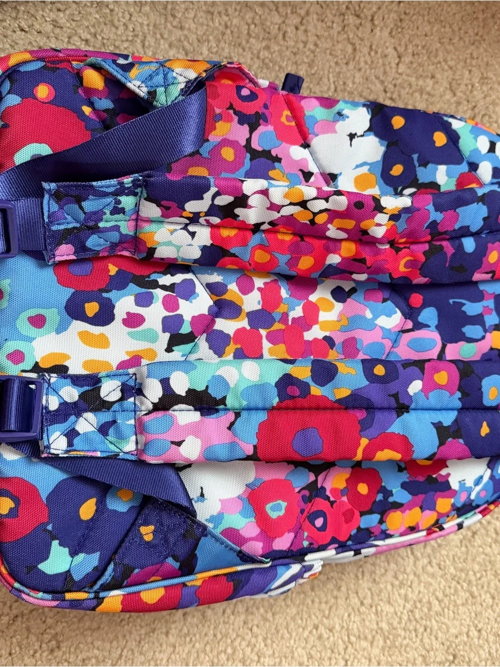 Vera Bradley Multicolor Purple Floral Backpack